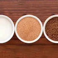 Tres tipos de azúcar