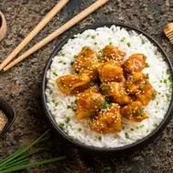 Propiedades ajonjolí en receta de pollo a la naranja