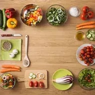 Una variedad de alimentos que contienen una cantidad considerable de macronutrientes