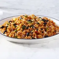 Arroz negro con frijoles