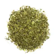 Pequeño montón de tomillo en polvo.