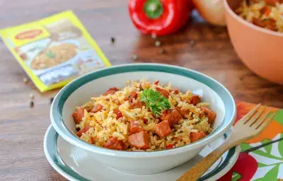 Arroz con Chorizo al Horno Arroz con Chorizo al Horno