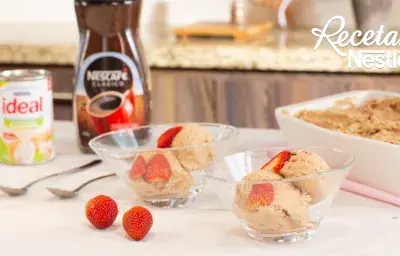 Helado de Café y Fresa Helado de Café y Fresa