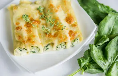Canelones con Espinaca Canelones con Espinaca