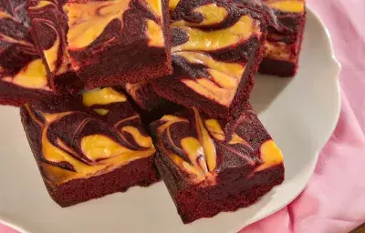 Brownies Red Velvet de Cheesecake Brownies Red Velvet de Cheesecake