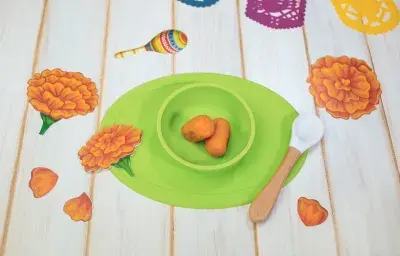 CROQUETAS de ARROZ con CAMOTE preparadas con GERBER® CROQUETAS de ARROZ con CAMOTE preparadas con GERBER®