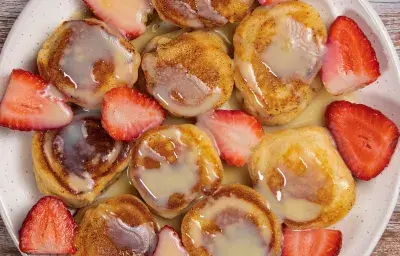 Mini pancakes de banana Mini pancakes de banana
