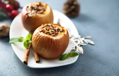 Manzanas Horneadas con Pecanas Manzanas Horneadas con Pecanas