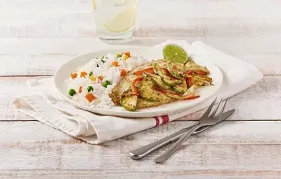 Pescado al ajo y cebolla Pescado al ajo y cebolla