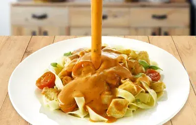 Pasta en Salsa de Tomate con Albahaca Pasta en Salsa de Tomate con Albahaca