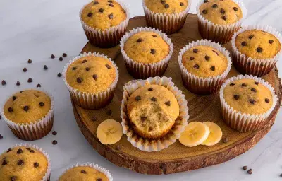 Muffins de Banana y Chocolate Muffins de Banana y Chocolate