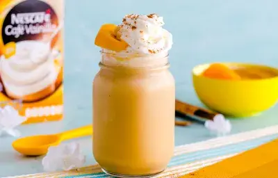 Frappe de Melocotón y Vainilla Frappe de Melocotón y Vainilla