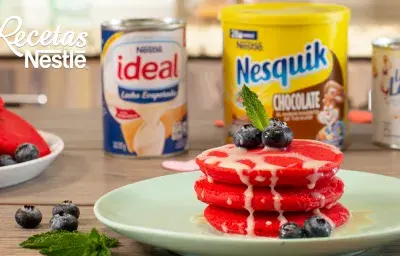 Pancakes de red velvet Pancakes de red velvet