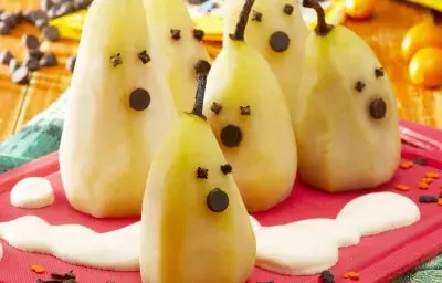 Peras Fantasmas para Halloween