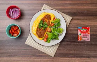 Omelette Relleno de Queso