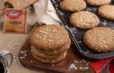 Receta galletas de avena con canela
