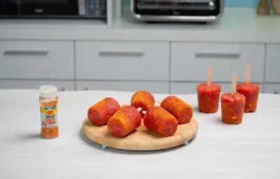 Paletas caseras de sandia con chile y limon