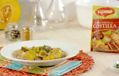 Sopa de Costilla Criolla con Ayote Sazón Sopa de Costilla Criolla con Ayote Sazón