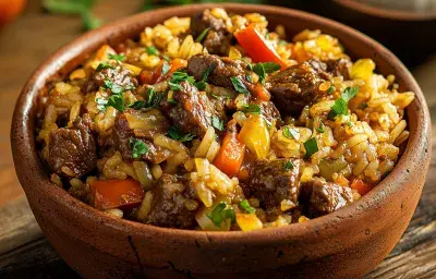 arroz con carne