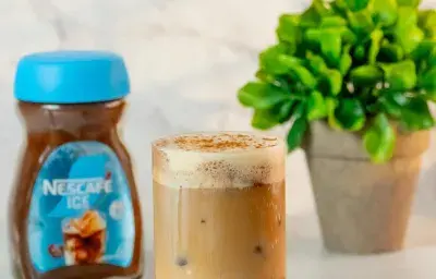 latte frio de canela