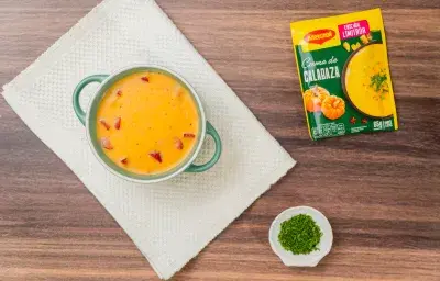 Crema de calabaza y chorizo