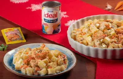 Ensalada de Papas con camarones Ensalada de Papas con camarones