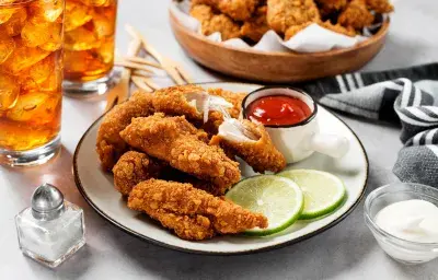 Tiras de Pollo fritas