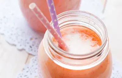 Batido de melón y fresas