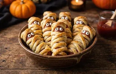 Momias de hojaldre y salchicha