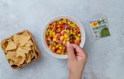 pico de gallo con piña