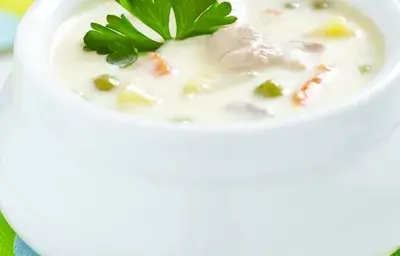 Crema de Pollo y Champiñones
