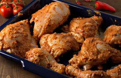 marinado de pollo al curry