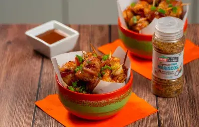Camaroncitos envueltos en tocino