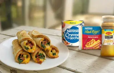 Rollos de Zucchini y Tocino