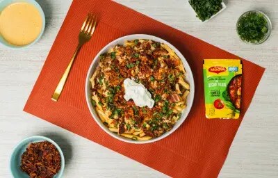 Chili Papas con Carne y Sazón Intenso