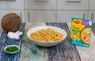 pasta con camarones