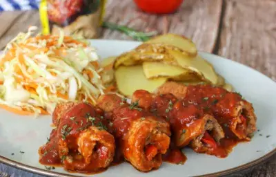 Enrollado de Carne con Queso