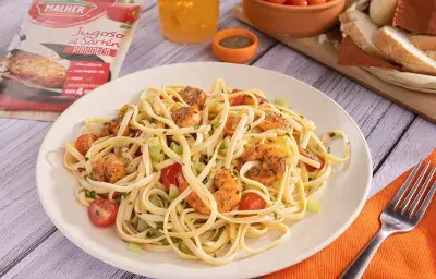 ESPAGUETI Y CAMARONES