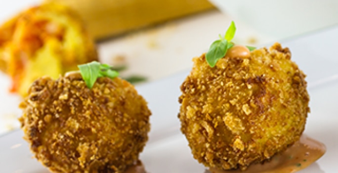Croquetas de Plátano y Bacalao
