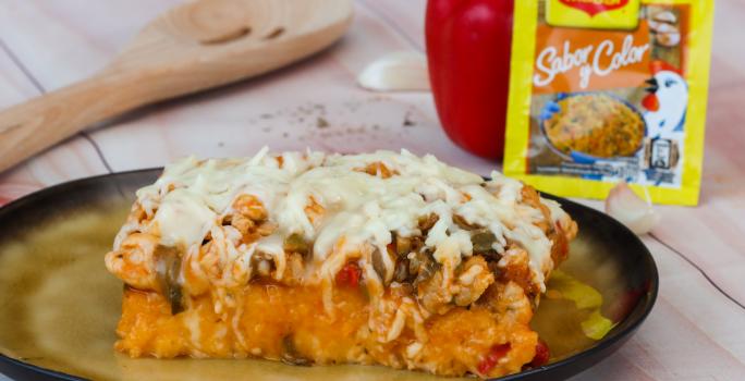 Pastelón de Arroz con Pollo