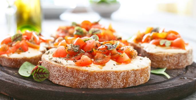 Pan con Tomate Gratinado