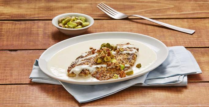 Pescado en salsa de ajo