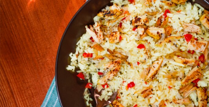 Arroz con moros y pollo