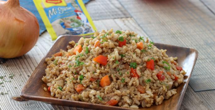 Arroz frito con Pollo