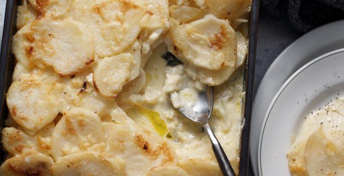 papas en salsa blanca