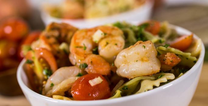Pasta con Camarones