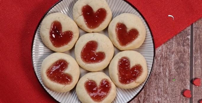 galletas de mantequilla rellenas de mermelada