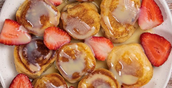 Mini pancakes de banana