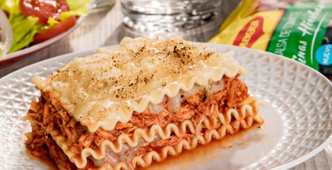 Lasaña de pollo
