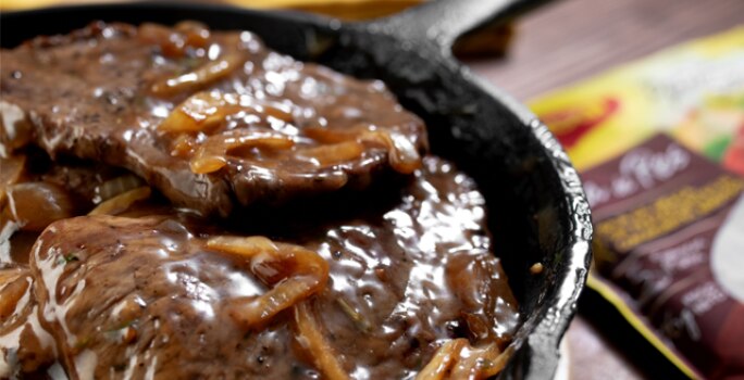 Filete de res con salsa bordeles